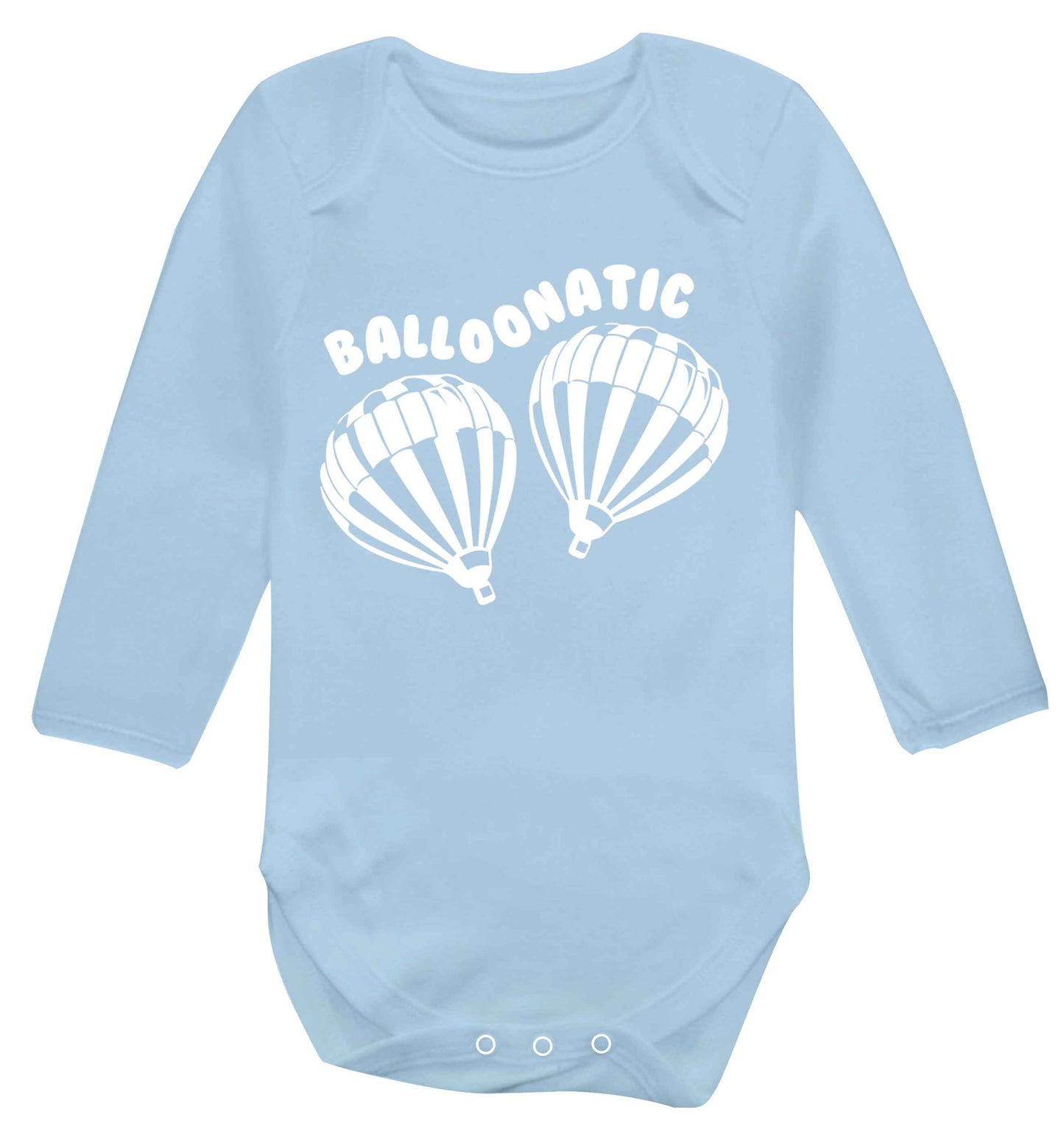Balloonatic Baby Vest long sleeved pale blue 6-12 months