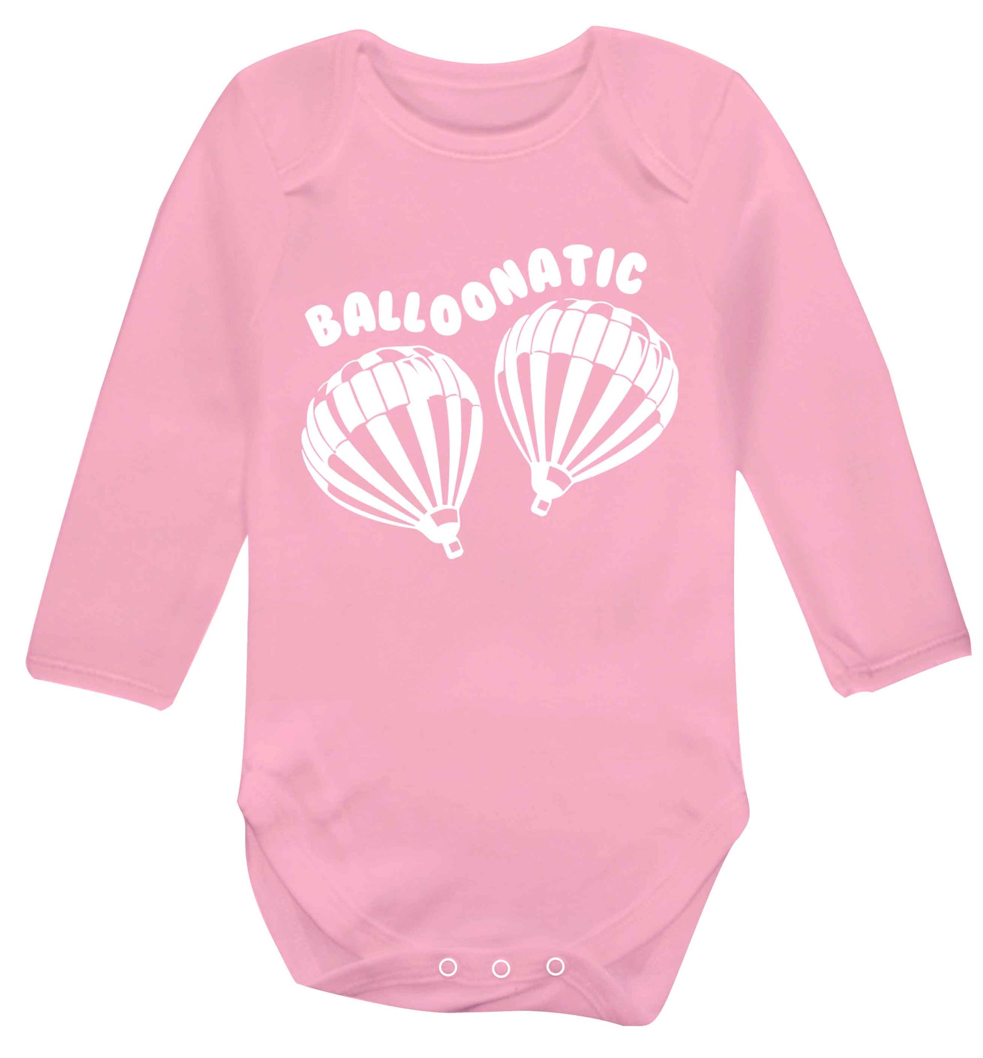 Balloonatic Baby Vest long sleeved pale pink 6-12 months