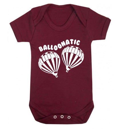 Balloonatic Baby Vest maroon 18-24 months
