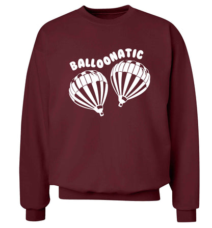 Balloonatic Adult's unisex maroon Sweater 2XL