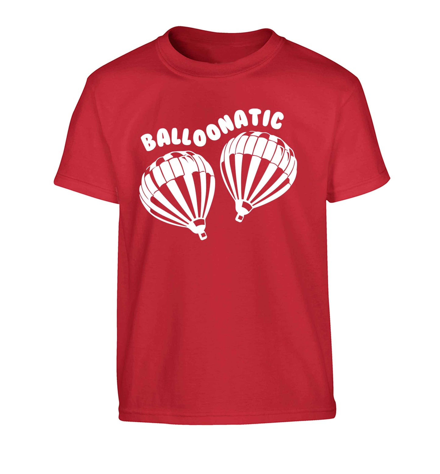 Balloonatic Children's red Tshirt 12-13 Years