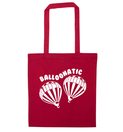 Balloonatic red tote bag