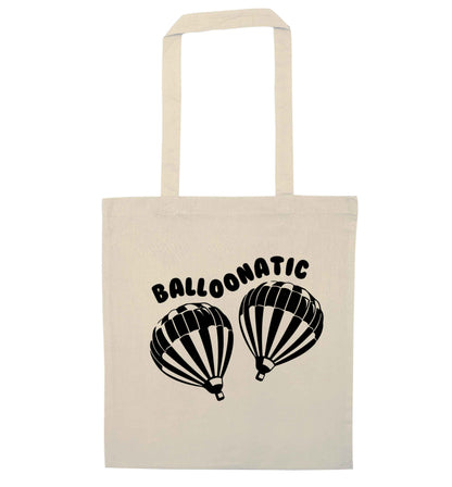 Balloonatic natural tote bag