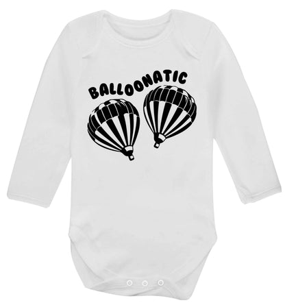 Balloonatic Baby Vest long sleeved white 6-12 months