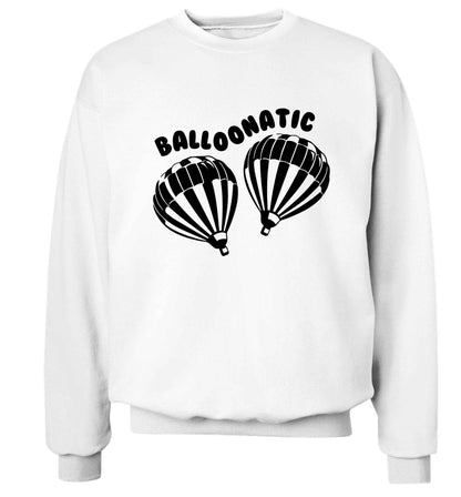 Balloonatic Adult's unisex white Sweater 2XL