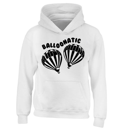 Balloonatic children's white hoodie 12-13 Years