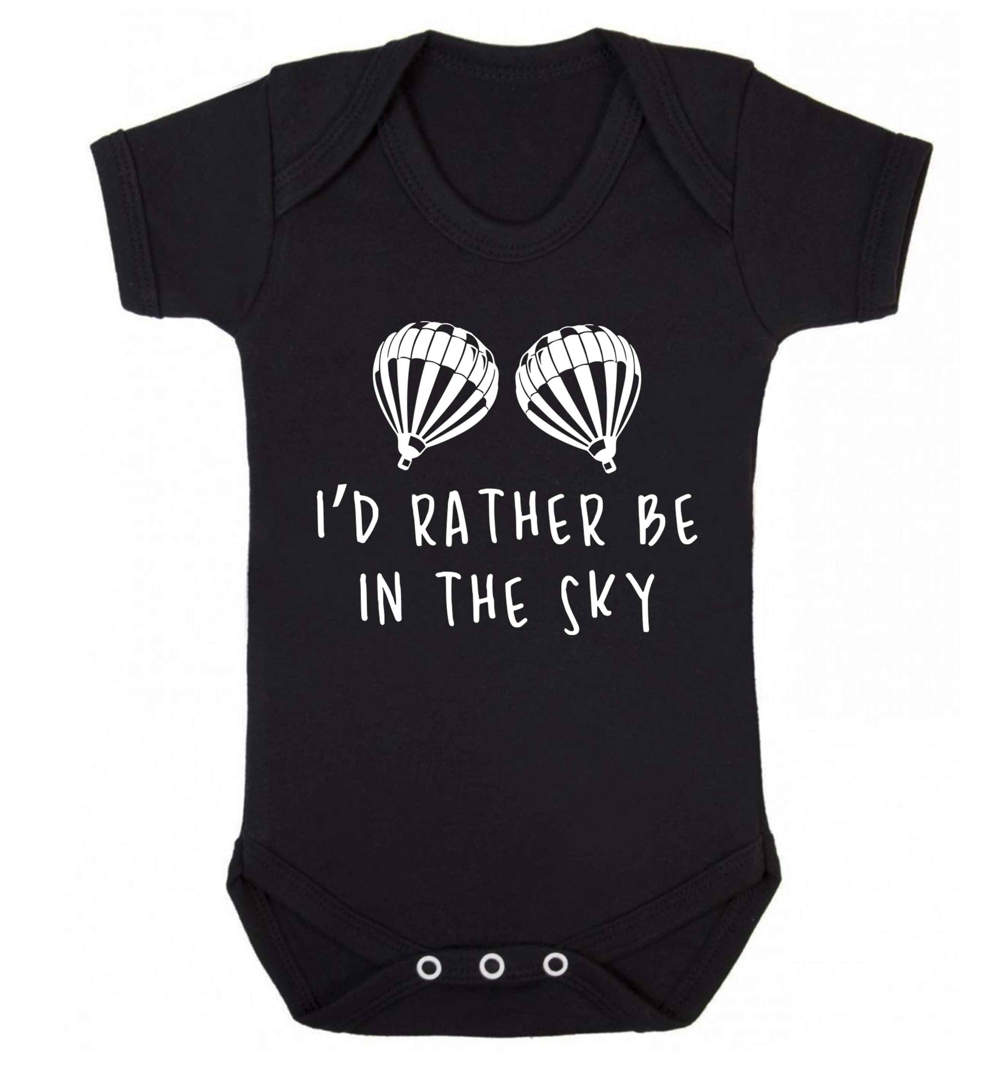 My head is in the clouds Baby Vest black 18-24 months