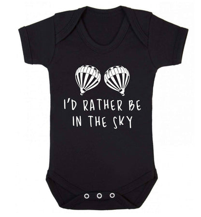 My head is in the clouds Baby Vest black 18-24 months