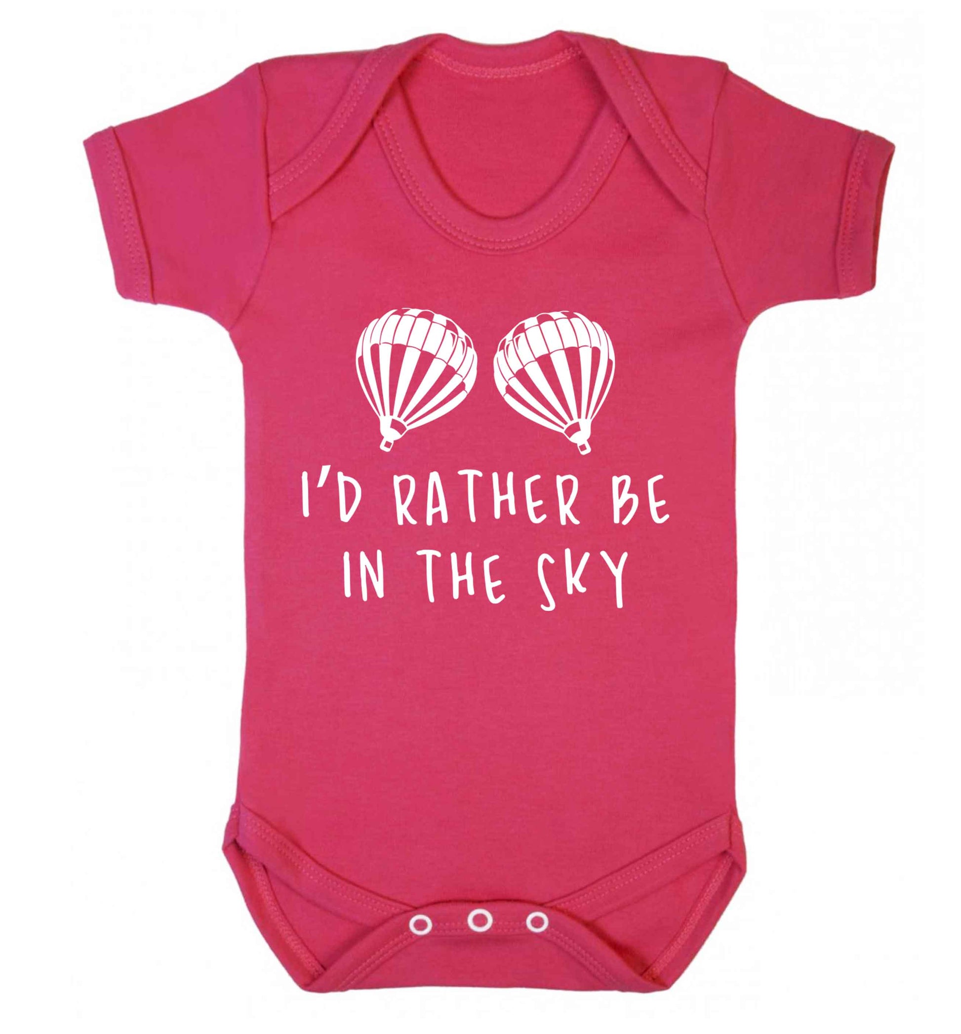 My head is in the clouds Baby Vest dark pink 18-24 months
