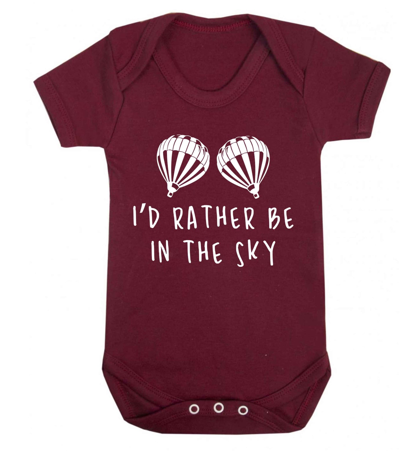 My head is in the clouds Baby Vest maroon 18-24 months