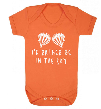 My head is in the clouds Baby Vest orange 18-24 months