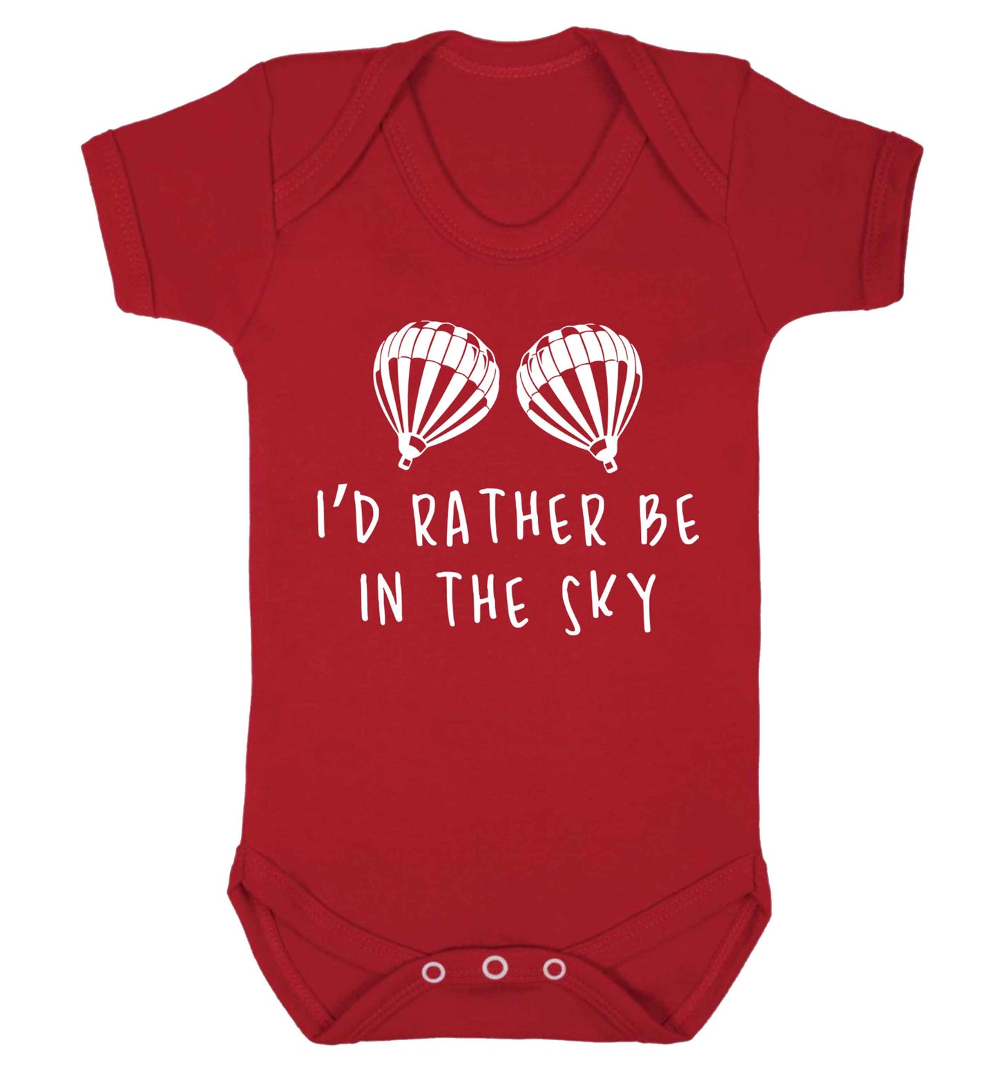 My head is in the clouds Baby Vest red 18-24 months