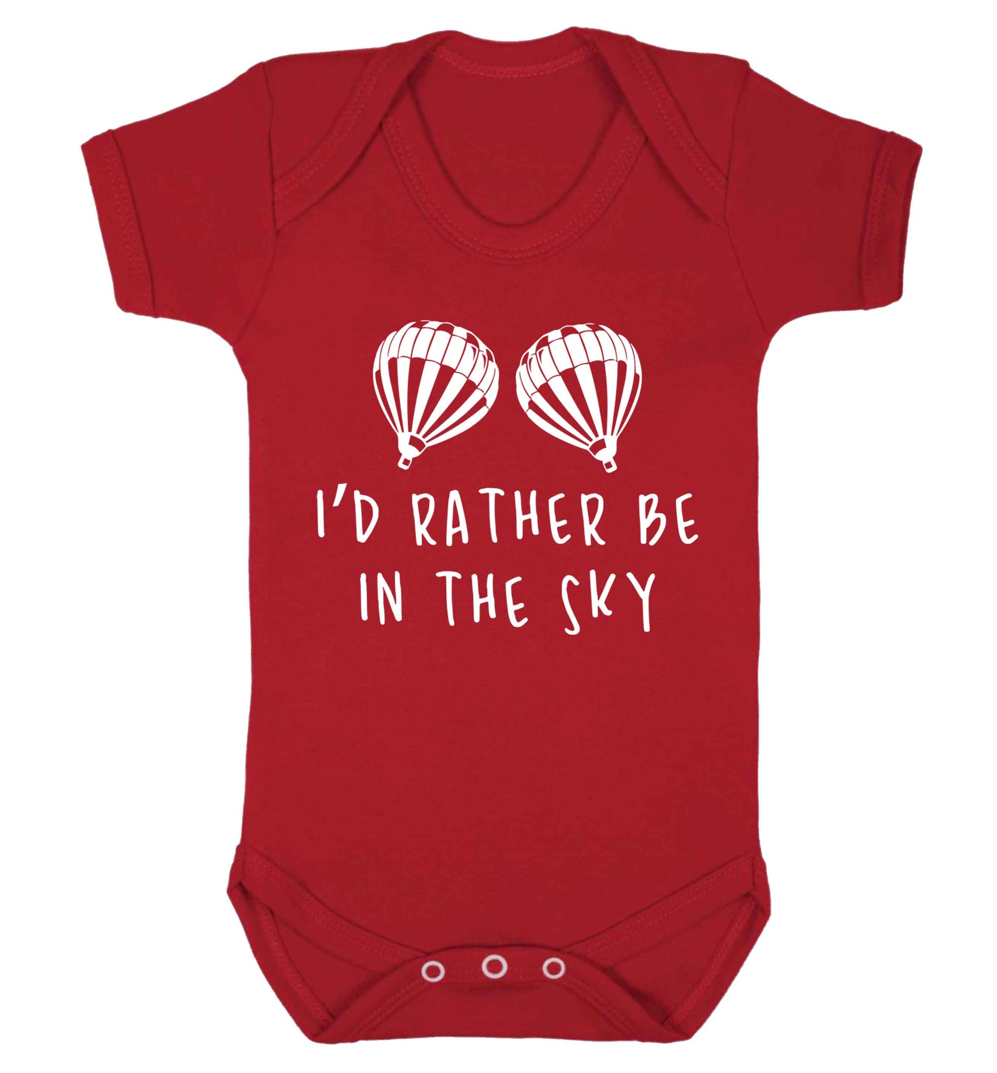 My head is in the clouds Baby Vest red 18-24 months