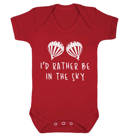 My head is in the clouds Baby Vest red 18-24 months