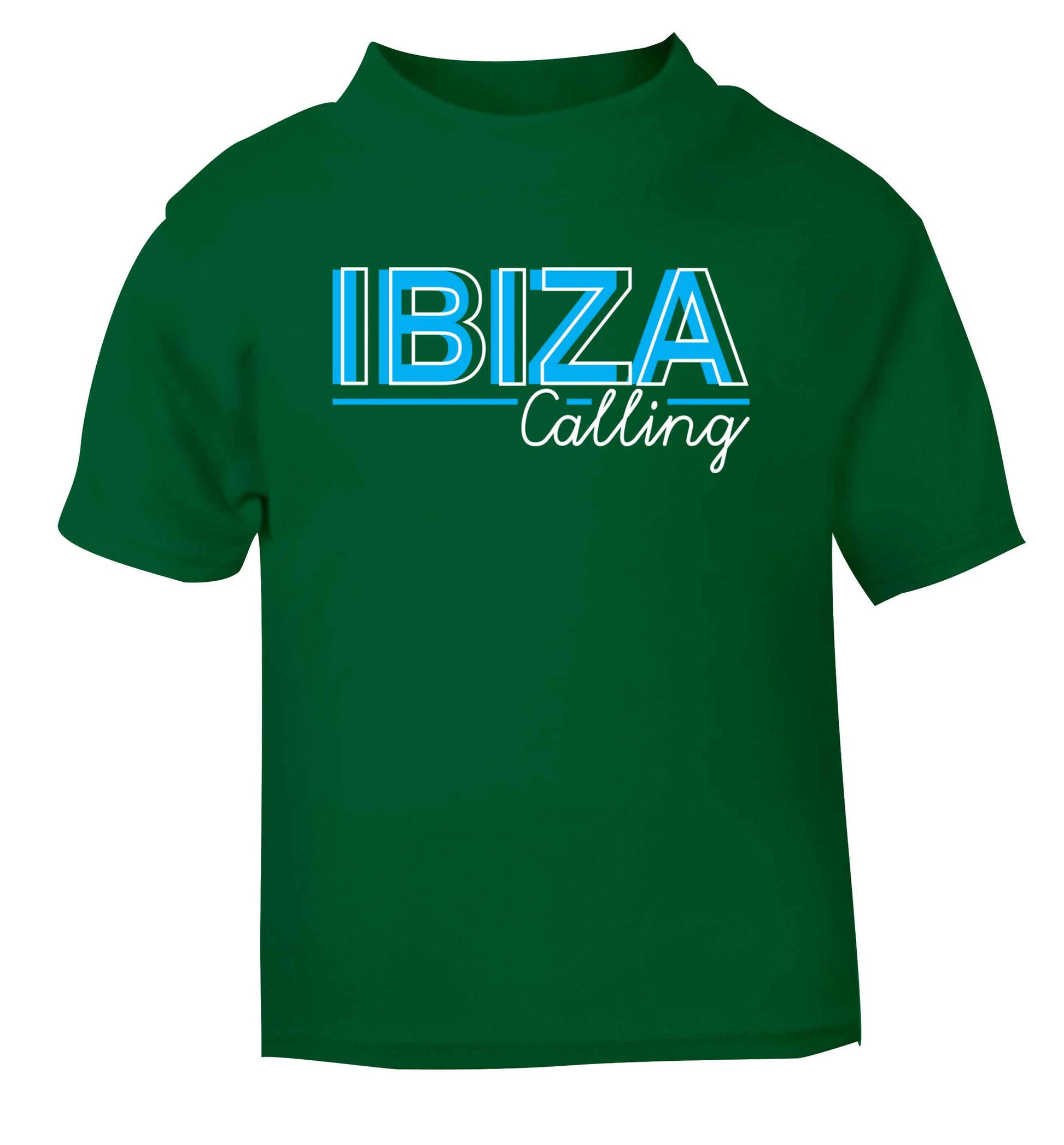 Ibiza calling green Baby Toddler Tshirt 2 Years