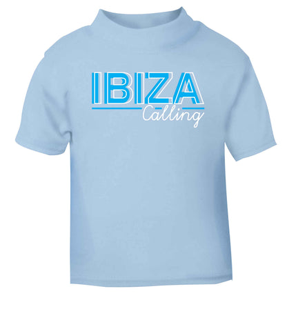 Ibiza calling light blue Baby Toddler Tshirt 2 Years