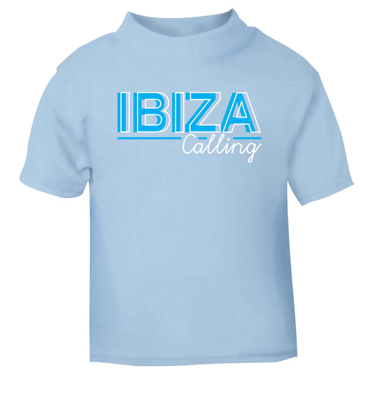 Ibiza calling light blue Baby Toddler Tshirt 2 Years
