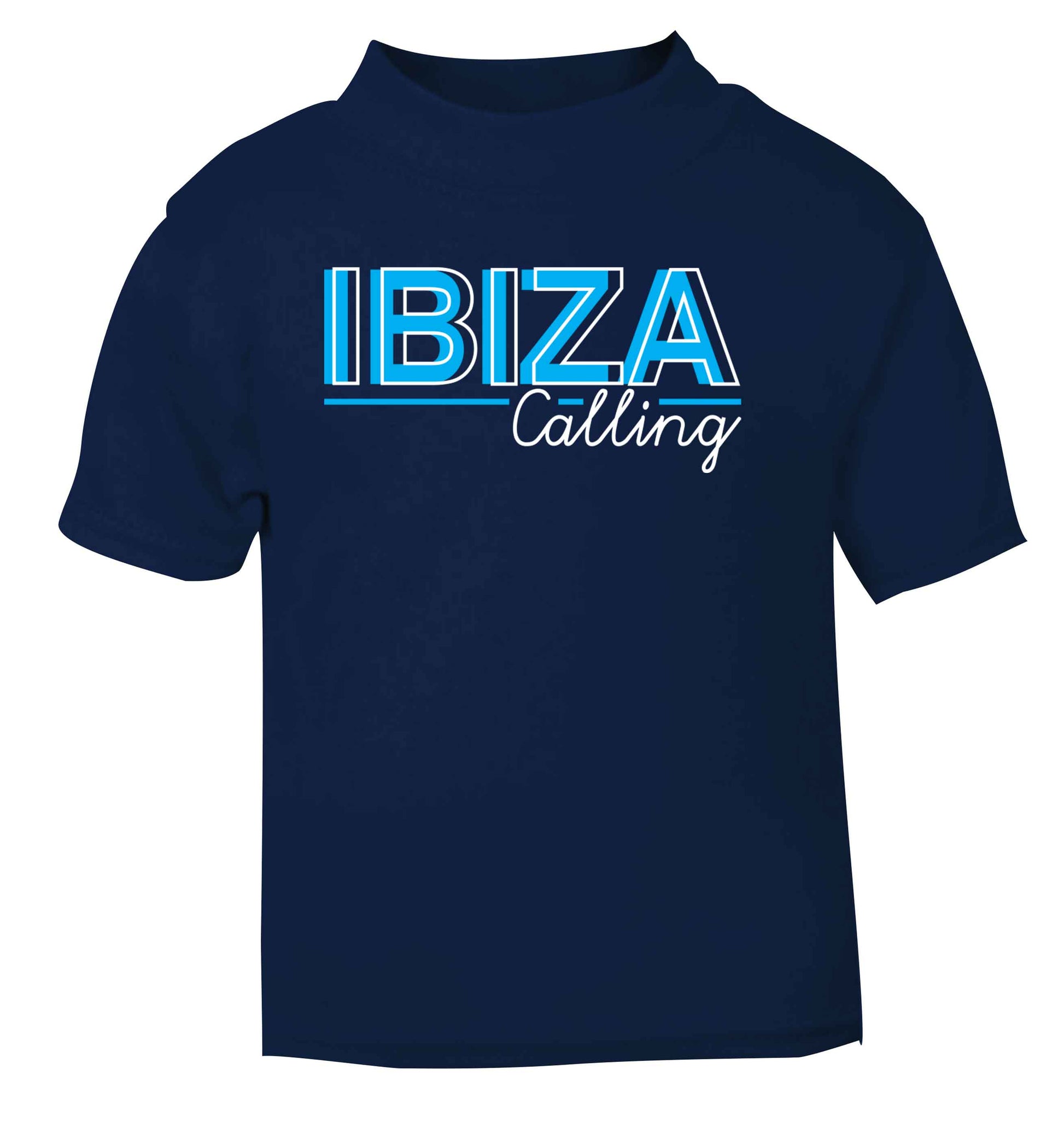 Ibiza calling navy Baby Toddler Tshirt 2 Years