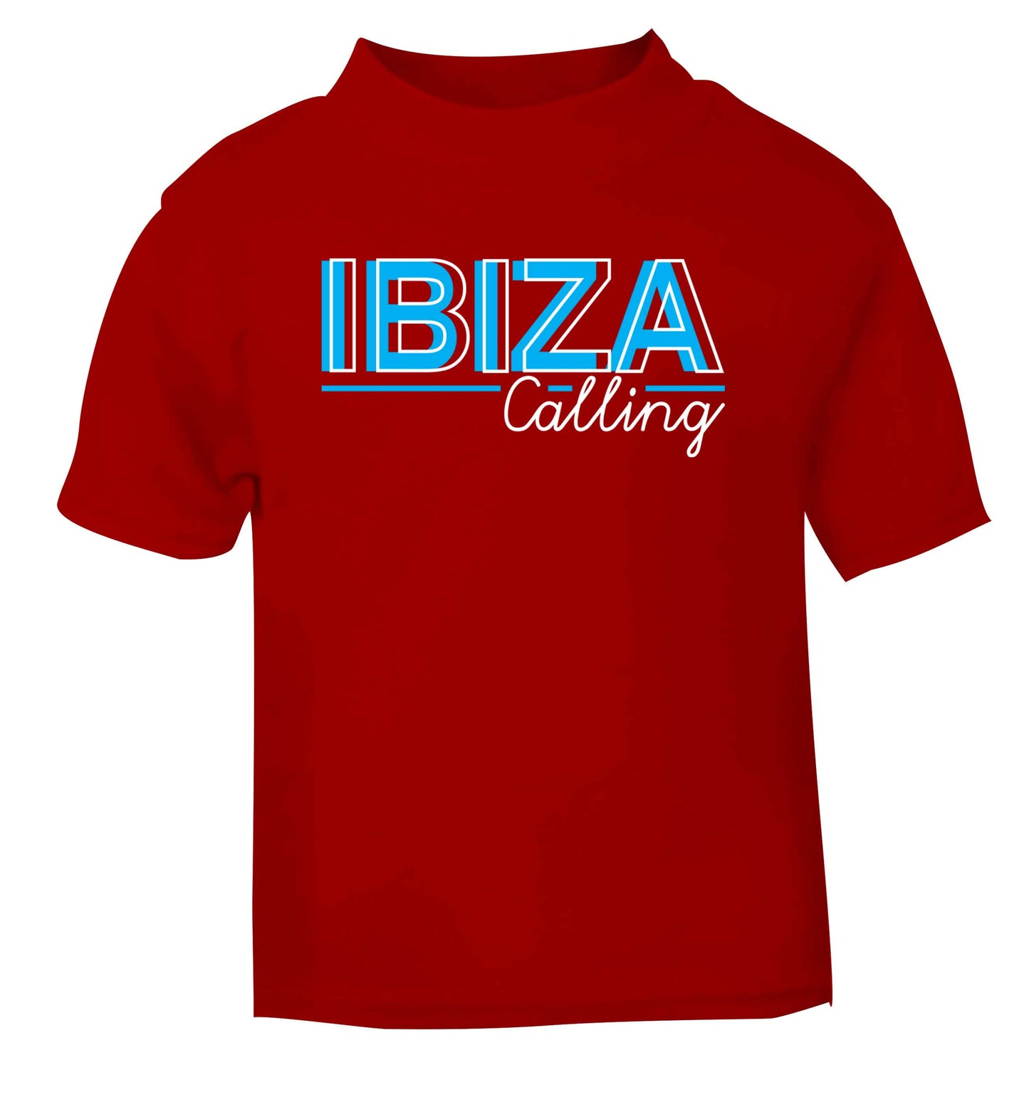 Ibiza calling red Baby Toddler Tshirt 2 Years