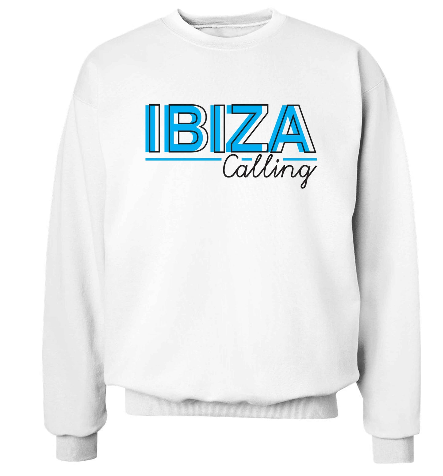 Ibiza calling Adult's unisex white Sweater 2XL