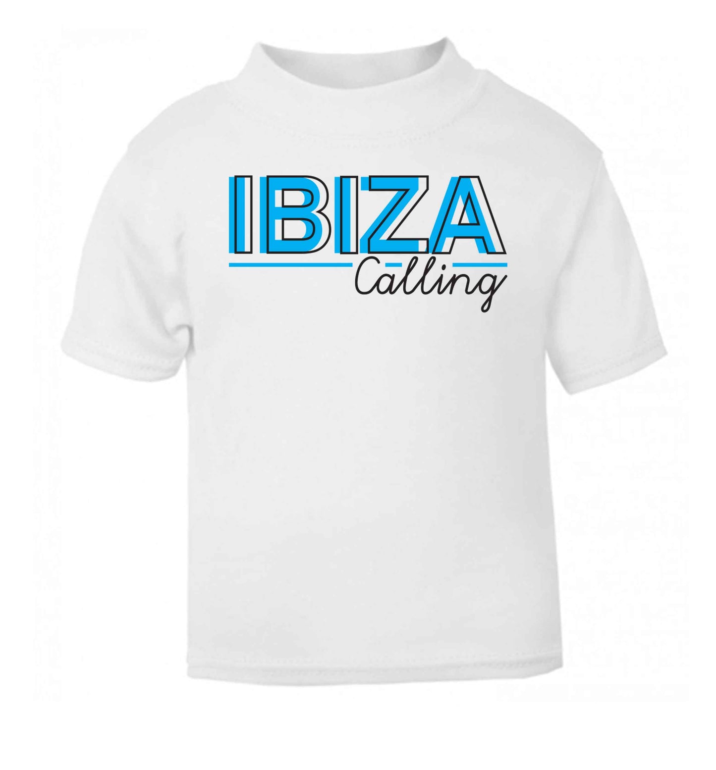 Ibiza calling white Baby Toddler Tshirt 2 Years