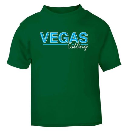 Vegas calling green Baby Toddler Tshirt 2 Years