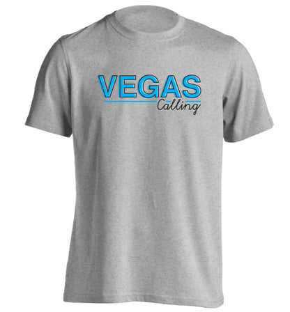 Vegas calling adults unisex grey Tshirt 2XL