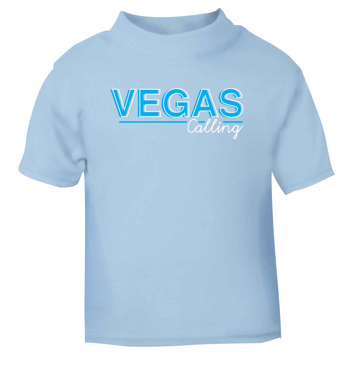 Vegas calling light blue Baby Toddler Tshirt 2 Years
