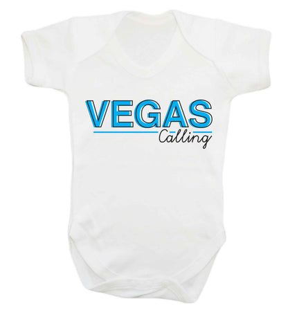 Vegas calling Baby Vest white 18-24 months