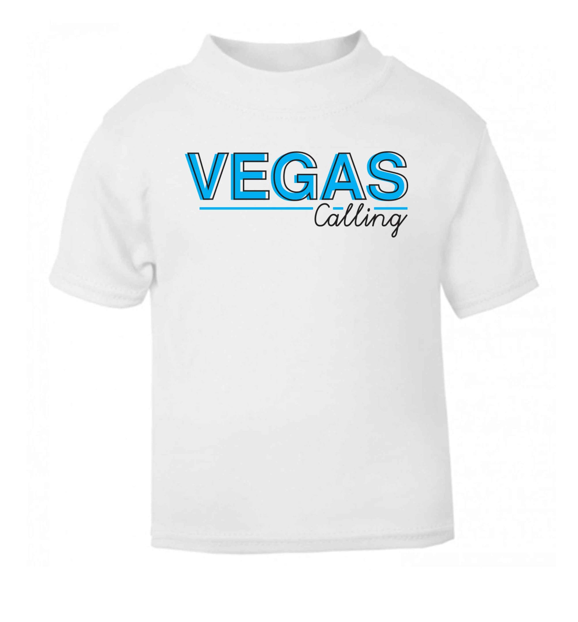 Vegas calling white Baby Toddler Tshirt 2 Years