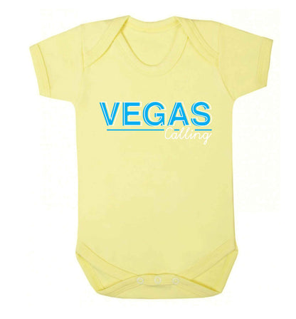 Vegas calling Baby Vest pale yellow 18-24 months
