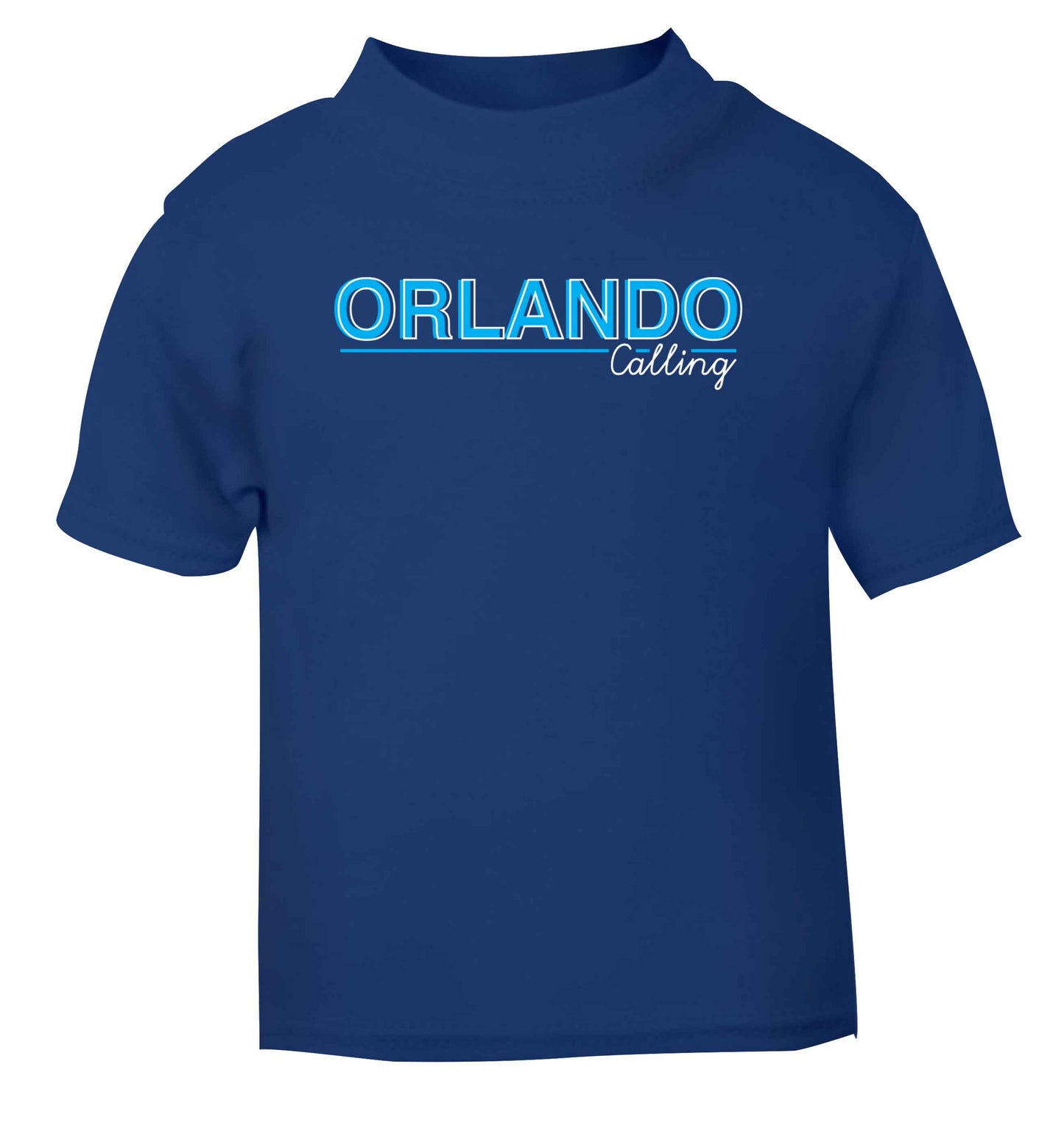 Orlando calling blue Baby Toddler Tshirt 2 Years