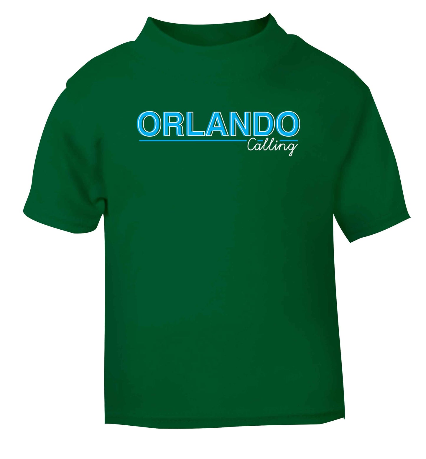 Orlando calling green Baby Toddler Tshirt 2 Years