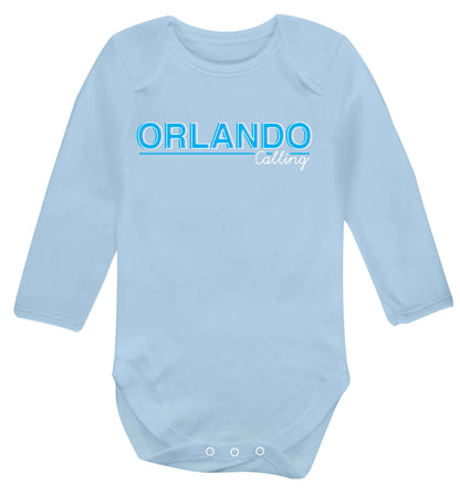 Orlando calling Baby Vest long sleeved pale blue 6-12 months