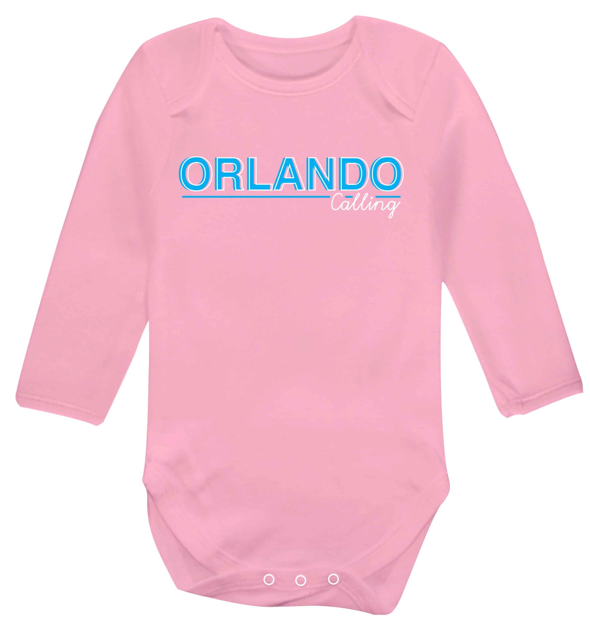 Orlando calling Baby Vest long sleeved pale pink 6-12 months