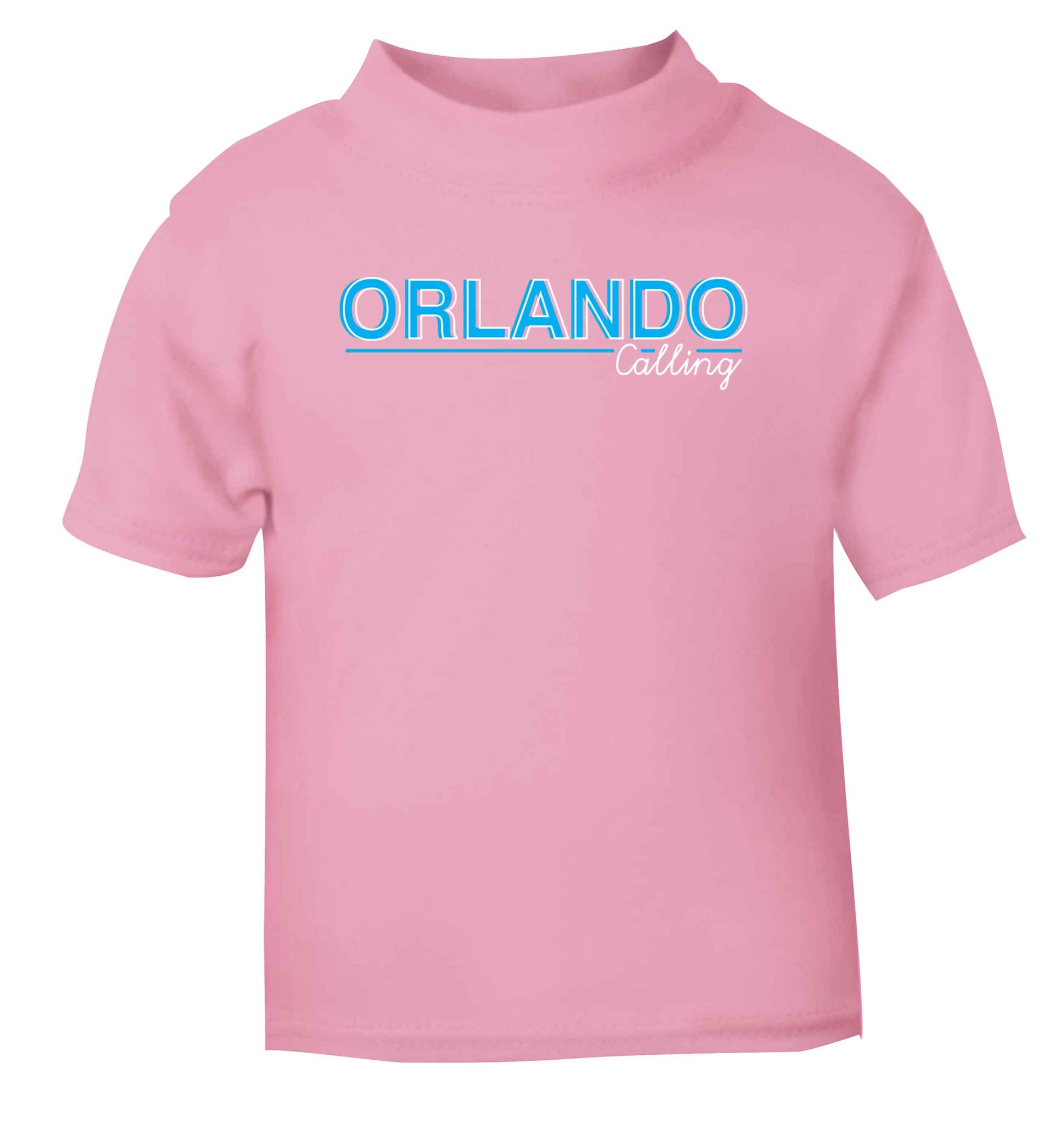 Orlando calling light pink Baby Toddler Tshirt 2 Years