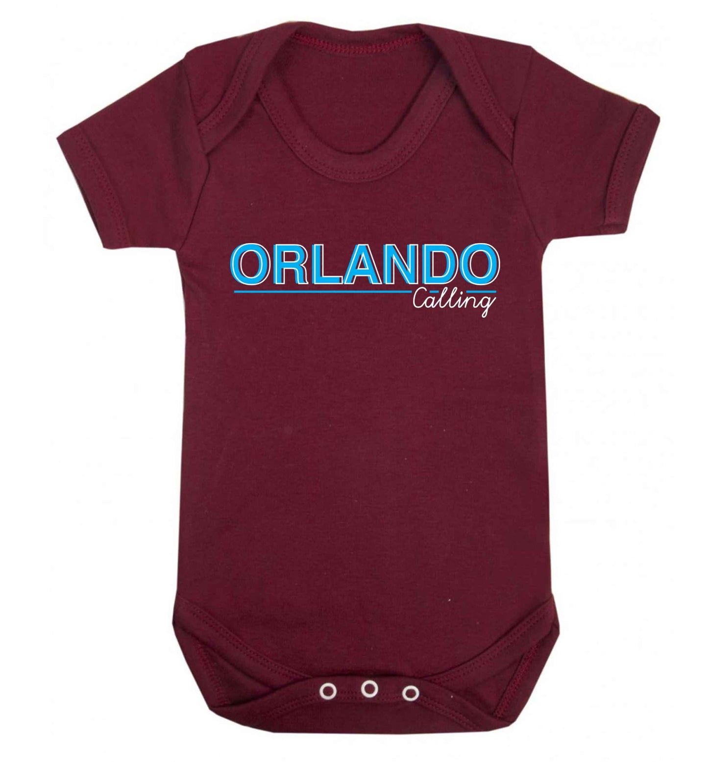 Orlando calling Baby Vest maroon 18-24 months