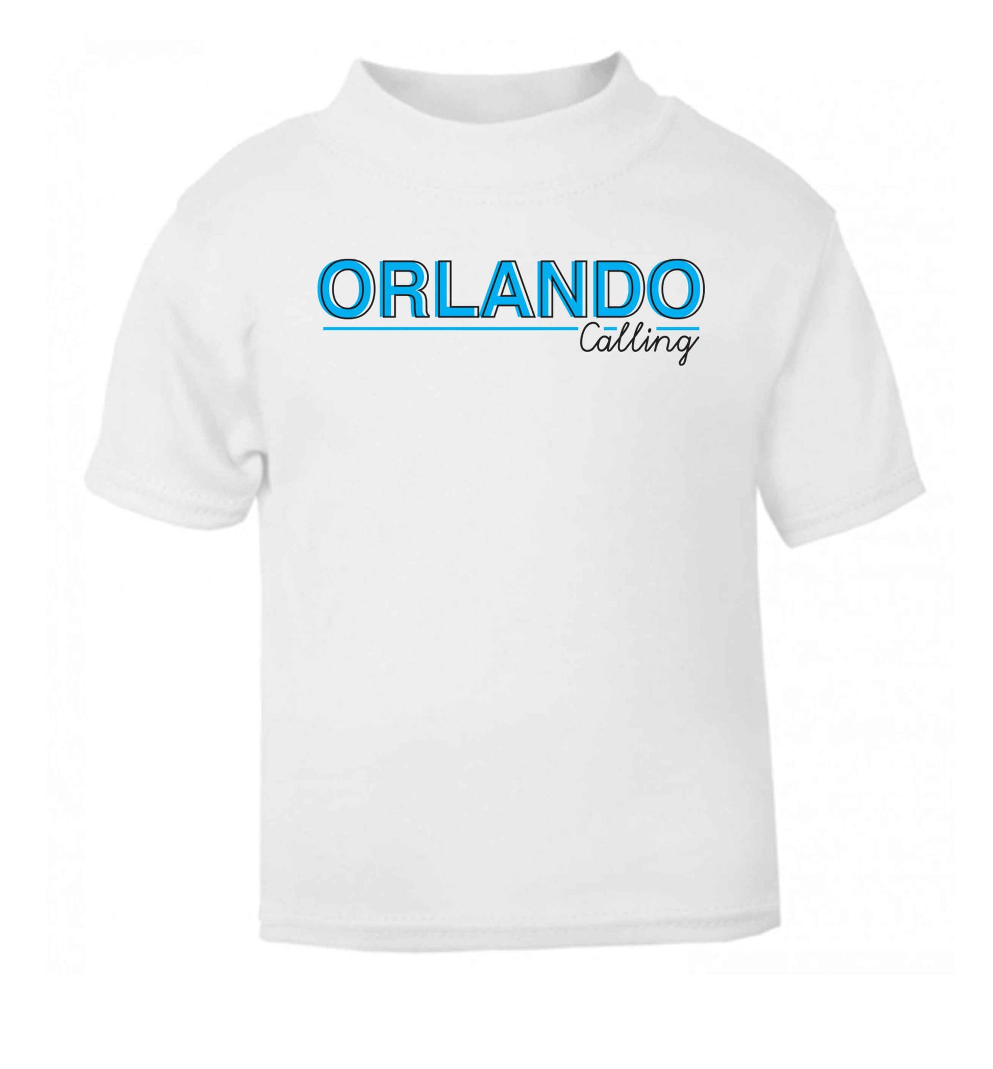 Orlando calling white Baby Toddler Tshirt 2 Years