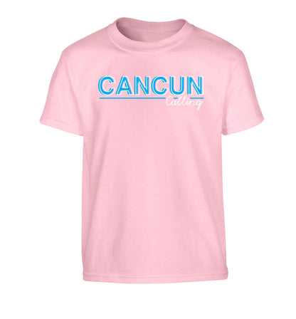 Cancun calling Children's light pink Tshirt 12-13 Years