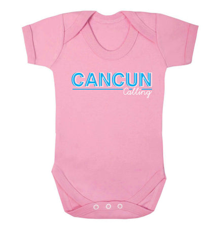 Cancun calling Baby Vest pale pink 18-24 months