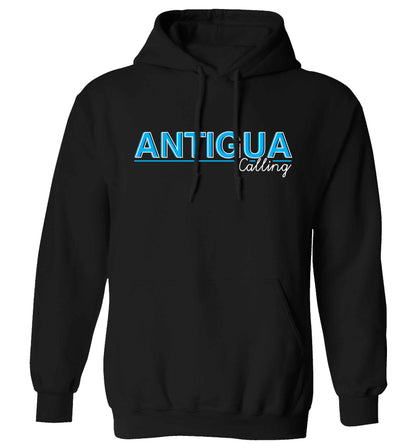 Antigua calling adults unisex black hoodie 2XL