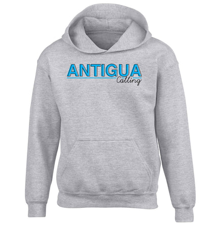 Antigua calling children's grey hoodie 12-13 Years