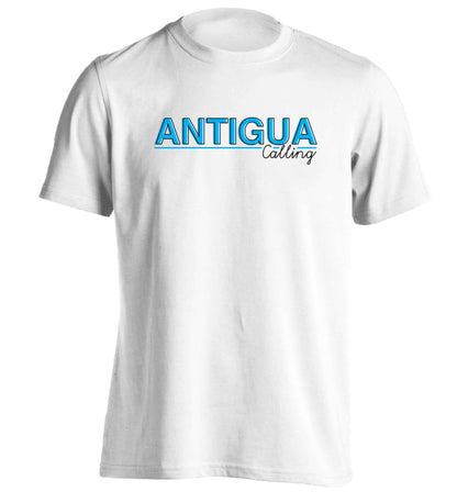 Antigua calling adults unisex white Tshirt 2XL