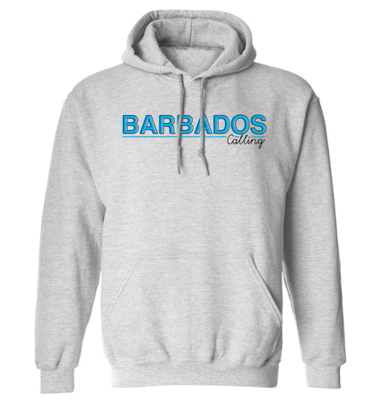 Barbados calling adults unisex grey hoodie 2XL