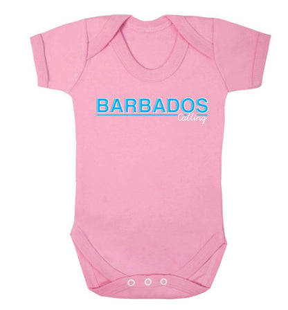 Barbados calling Baby Vest pale pink 18-24 months