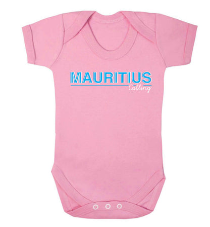 Mauritius calling Baby Vest pale pink 18-24 months