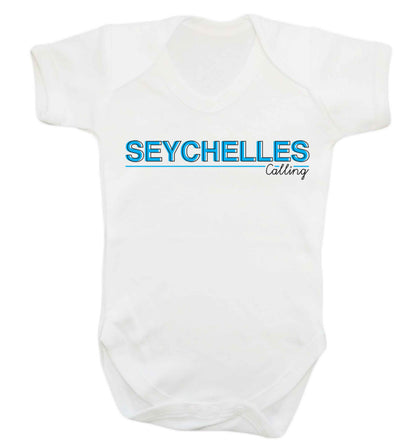 Seychelles calling Baby Vest white 18-24 months