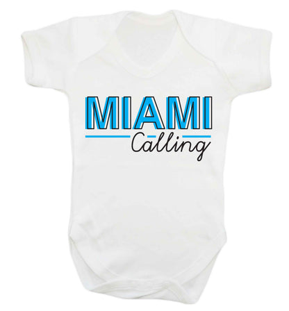 Miami calling Baby Vest white 18-24 months
