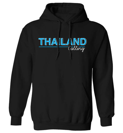 Thailand calling adults unisex black hoodie 2XL