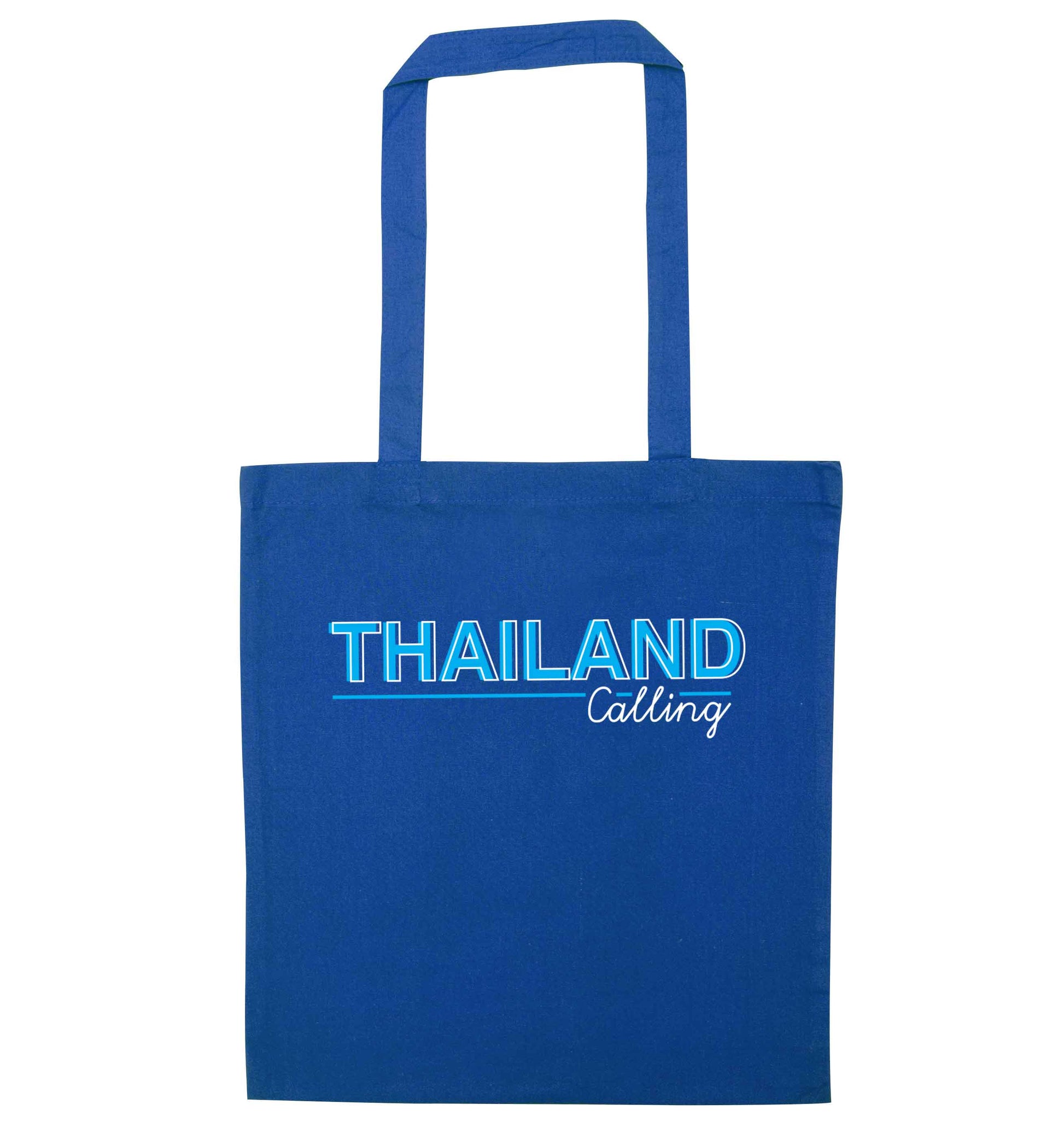 Thailand calling blue tote bag